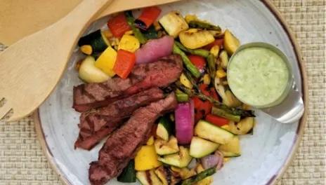 Steak and Roasted Vegetable Salad1