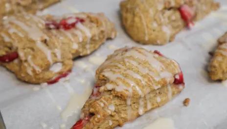 Strawberry Cardamom Scones